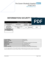 Information Security Policy: Unique Reference / Version