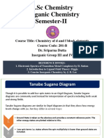 M.SC Chemistry Inorganic Chemistry Semester-II