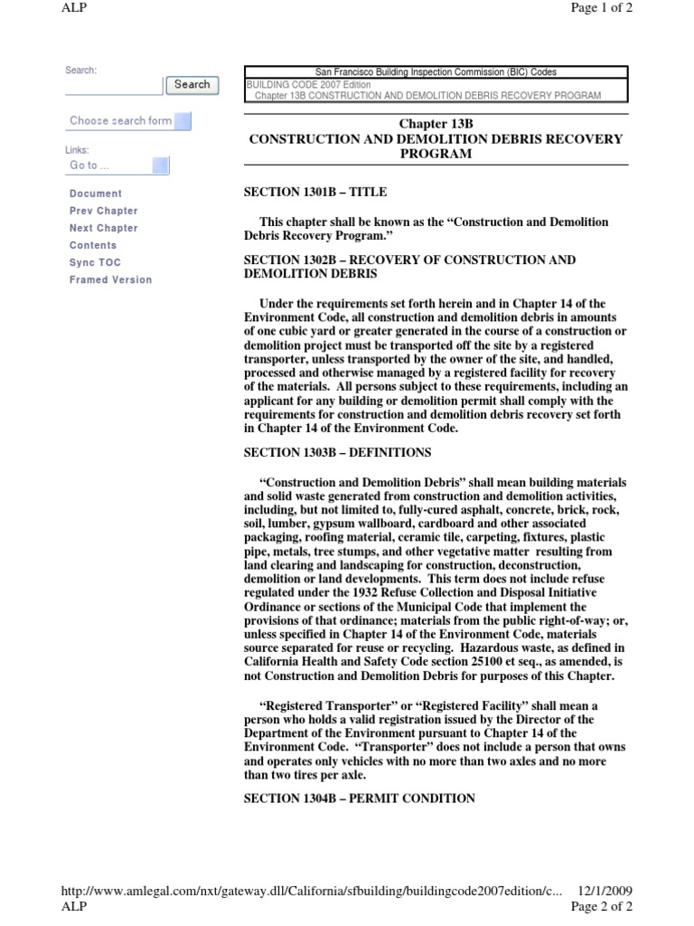 Construction and Demolition Debris Recovery Program | PDF | Demolition ...