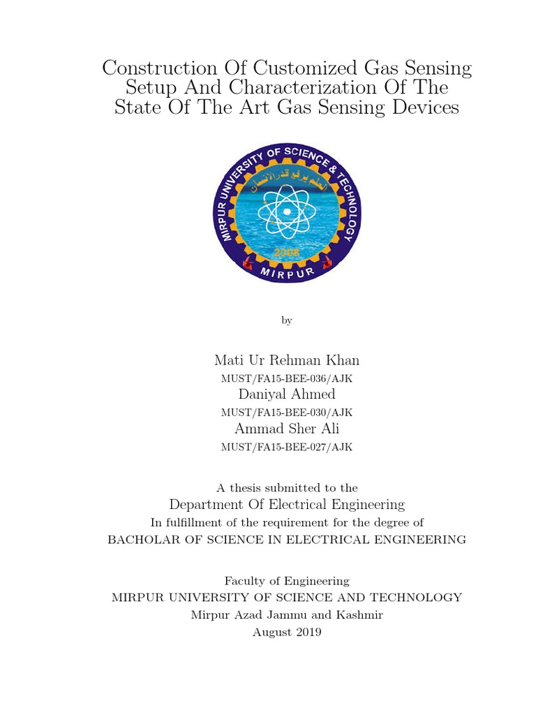 Characterization and Customization of Customized Gas Sensor PDF Capacitor Rectifier