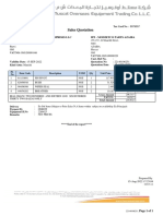 Sales Quotation: Customer: 2069 - Al Turki Enterprises LLC Ipz - Moimetco Parts Azaiba