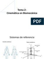 Tema 2 - Cinemática en Biomecánica