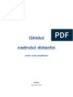 Ghidul Cadrului Didactic-Clasa Pregatitoare 2020