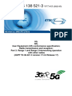 ETSI TS 138 521-3: Technical Specification