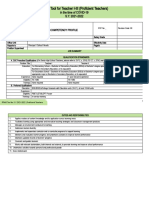 RPMS Tool For Teacher I-III (Proficient Teachers) : in The Time of COVID-19 S.Y. 2021-2022