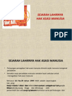 Sejarah Lahirnya Hak Asasi Manusia