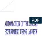 Automation of The Z-Scan Experiment Using LabVIEW