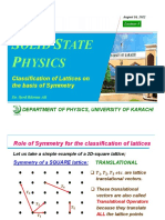 Lecture-5 - Symmetry Based Classification of Lattices