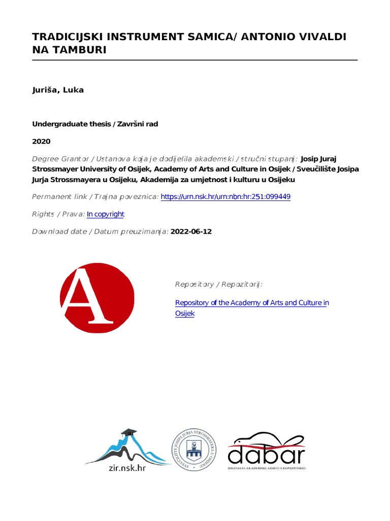 Tradicijski Instrument Samica | PDF