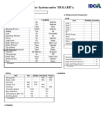 Inspection Form: Solar System Under TR/KABITA: 1. Visual Inspection 2. Measurement Inspection