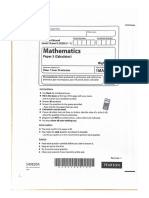 Edexcel Maths Specimen Set 1 Paper 3 H 1