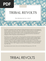 Tribal Revolts: Name-Aditya Kumar Class - 8 Sec - C Roll No - 9