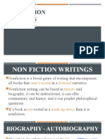 Non Fiction Writings