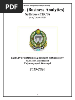 Syllabus (CBCS) : Faculty of Commerce & Business Management, Kakatiya University