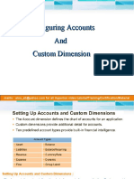 Configuring Accounts and Custom Dimension
