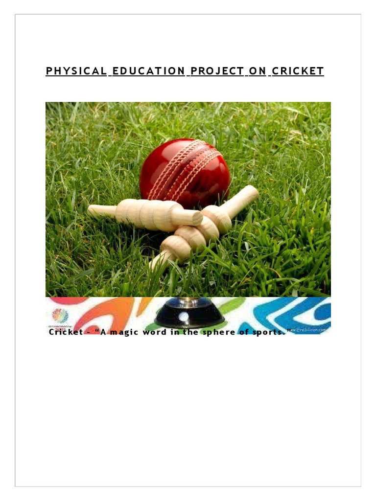 Pdf Physical Education Project On Cricket Pdf Bowling Cricket