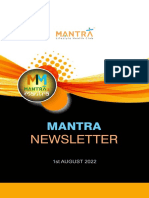 Mantra Newsletter August 2022