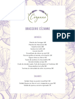 Carte Brasserie Cezanne Food