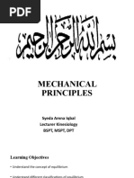 Nine Fundamental Principles of Biomechanics | PDF | Inertia | Force