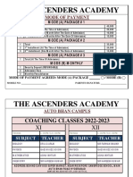 The Ascenders Academy: Mode of Payment