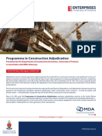Programme in Construction Adjudication