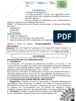 6-La Evaluación en El Noveno Grado Según El Sistema Educativo Nacional - Diagnóstica. - Formativa. - de Proceso