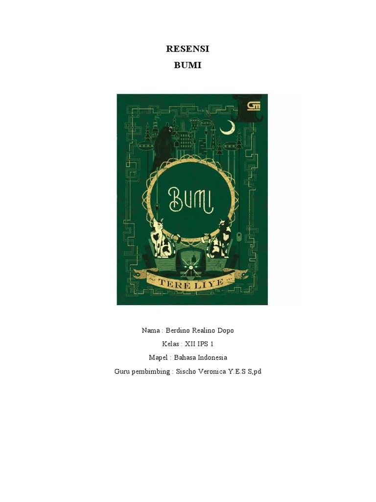 Resensi Novel Bumi Tere Liye | PDF