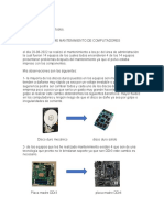 Informe de Mantenimiento de PC