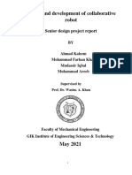 Design and Development of Collaborative Robot: Senior Design Project Report