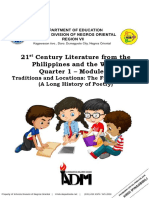 21 Century Literature From The Philippines and The World Quarter 1 - Module 1