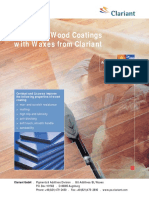 Optimized Wood Coatings With Waxes From Clariant: Exactly Your Chemistry