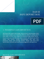 Safe Deposit Box: Dasar Hukum dan Analisis Transaksinya