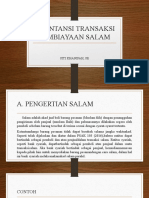 Akuntansi Transaksi Pembiayaan Salam