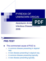 Pyrexia of Unknown Origin