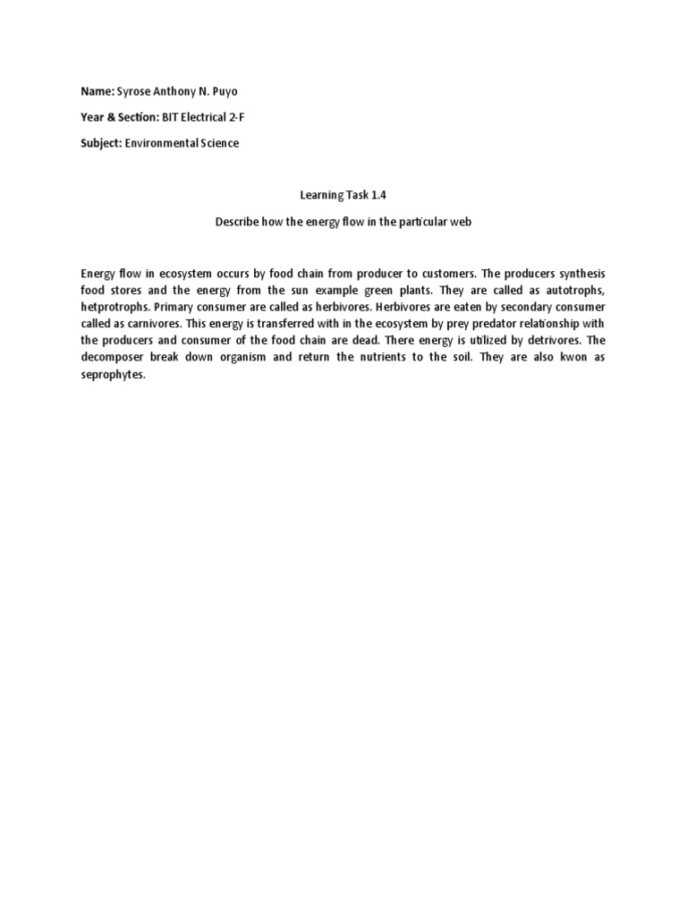Learning Task 1.4 | PDF