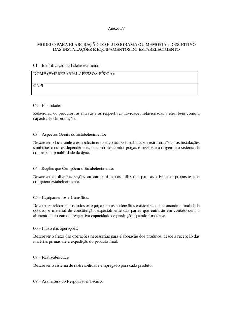 Modelo de Memorial Descritivo | PDF