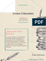 Textos Literarios - Diapositivas