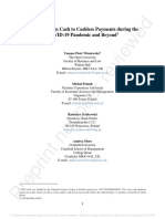 Preprint Not Peer Reviewed: Switching From Cash To Cashless Payments During The COVID-19 Pandemic and Beyond