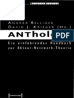 Belliger, Andréa - Krieger, David J. - ANThology Ein Einführendes Handbuch in Die Akteur-Netzwerk-Theorie-transcript Verlag (2006)
