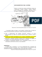 Simulado Diagnóstico (História) 8º Ano