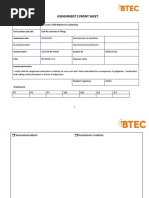 Assignment 2 Front Sheet: Qualification TEC Level 5 HND Diploma in Computing