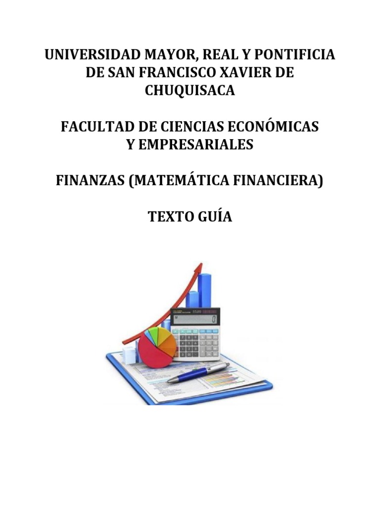 Guía de Matemáticas Financieras | PDF | Amortización (Negocio) | Interés