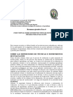 Tipos de Instrumentos y Pruebas de Evaluación