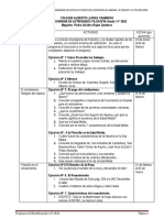 Cronograma de Actididades 11° Filo