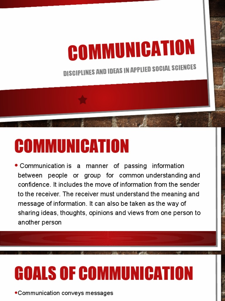 DIASS COMMUNICATION PDF Communication Interpersonal Communication