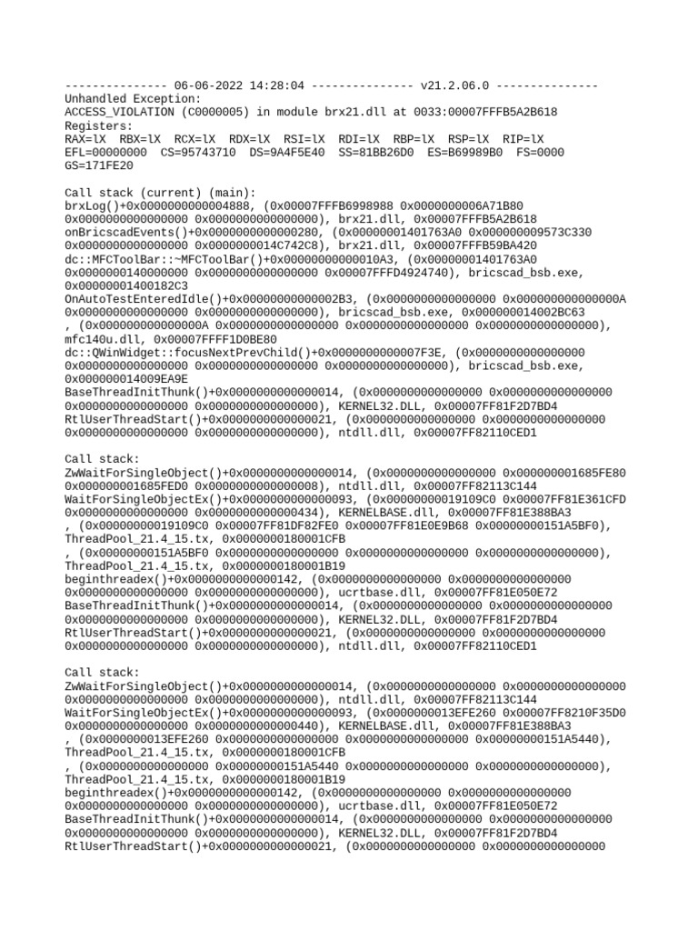 Crash Report PDF Computing Microsoft