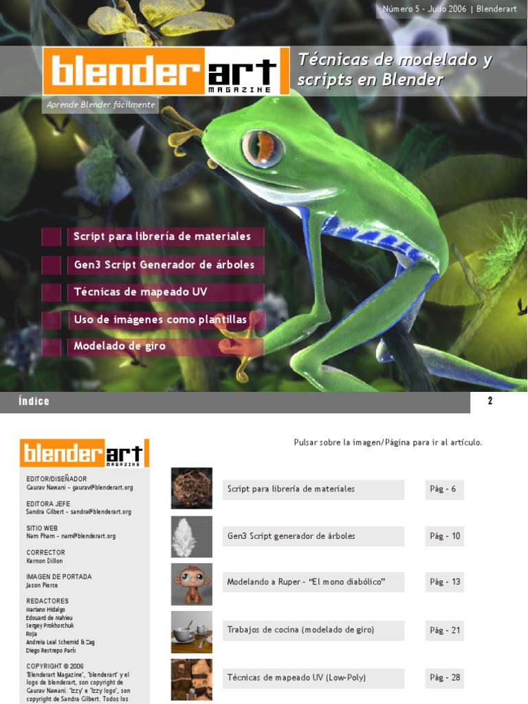 Blenderart 5 | PDF | Licuadora (Software) | Biblioteca (informática)