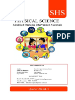 Physical Science: Modified Strategic Intervention Materials
