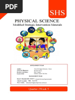 Physical Science: Modified Strategic Intervention Materials