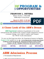 The ABM Program and Career Opportunities